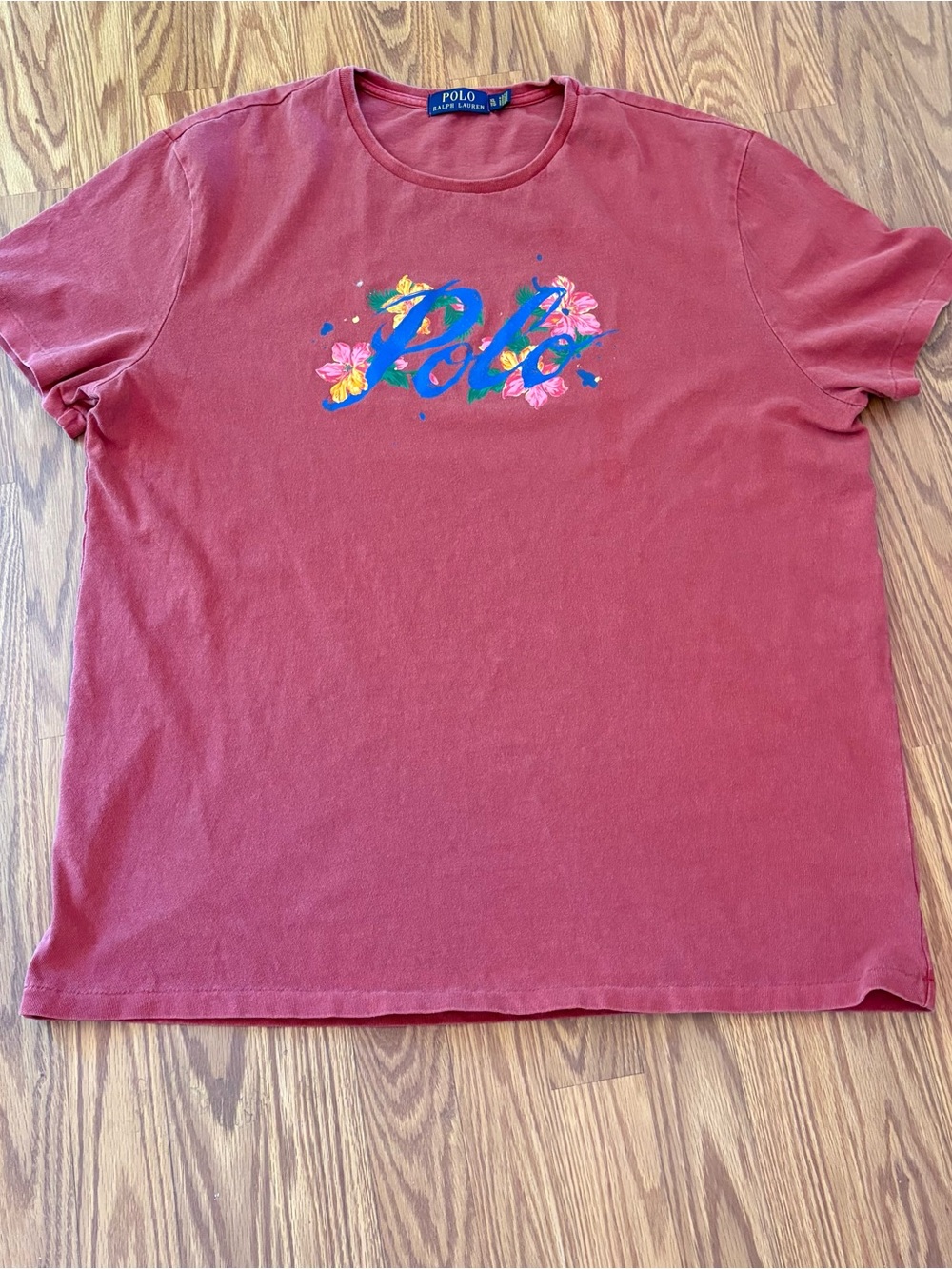 Polo Ralph Lauren Women’s XL Red Floral Print Tee Shirt